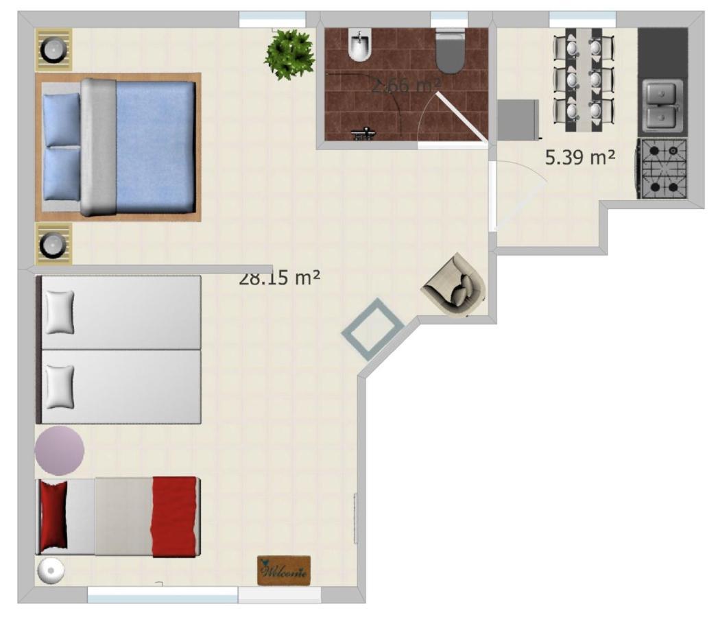 Gemuetliches J&L Apartment Nahe Des Hauptbahnhofes 巴登-巴登 外观 照片